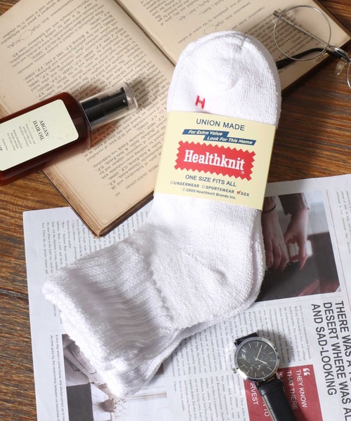 Healthknit（ヘルスニット） 靴下 「3足セット靴下」無地・ライン