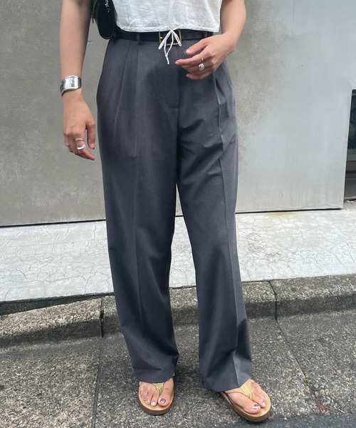 パンツ ハイウエストタックパンツ Zozotown Paypayモール店 通販 Paypayモール