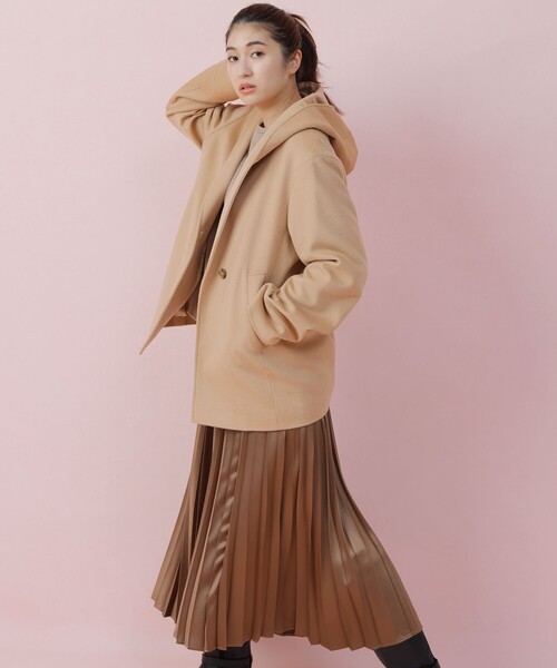 23区 アウター 「CLASSY.1月号掲載」ウールカシミヤビーバー