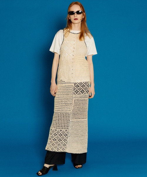 MAISON SPECIAL ワンピース ハンドマルチクロシェワンピース