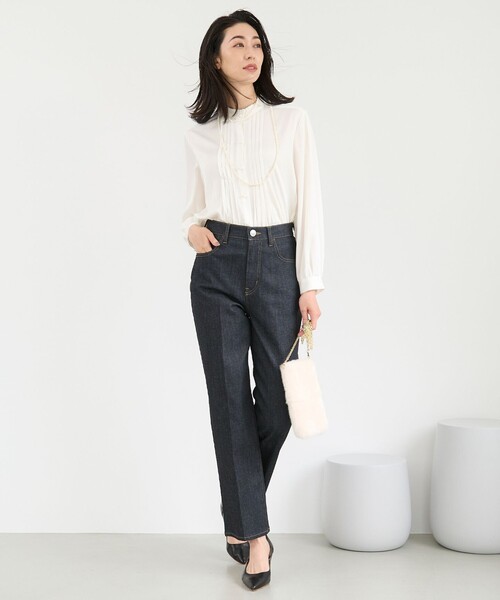 ブラウス シャツ 「洗える」TOROハイネック ブラウス レディース 自由区 ブラウス シャツ 「洗える」TOROハイネック レディース