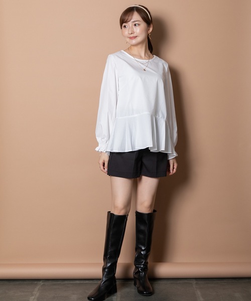 ベスト ジレ 「3WAY」ニットベスト×プルオーバーブラウス　SET レディース ベスト ジレ 「3WAY」ニットベスト×プルオーバーブラウス SET