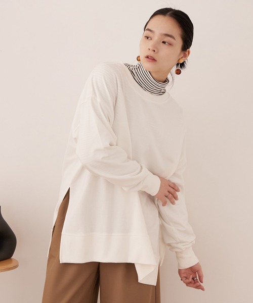 トレーナー　L 『美品』 Fashion Letter トレーナー スウェット 「M-5L」ミニ裏毛 サイド