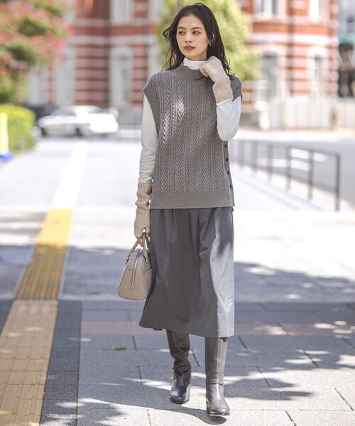 ☆新品28600円☆UNITEDARROWS☆Pミニフリル ニットベスト☆ジレ☆ UNITED ARROWS（ユナイテッドアローズ）の「P ミニフリル ニットベスト