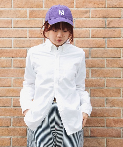 「BEAMS BOY」 長袖シャツ FREE オフホワイト レディース BEAMS BOY ブラウス シャツ オックスフォード ボタンダウン