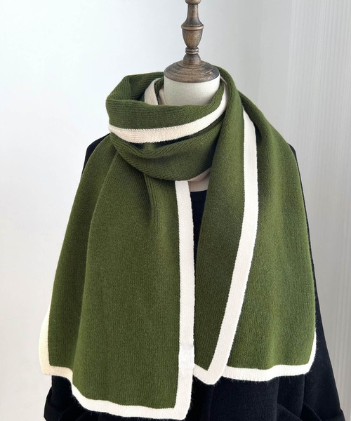 deux amour ストール マフラー バイカラー配色ストール レディース
