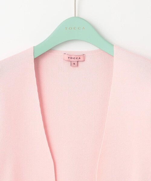 TOCCA ピンクカーディガン TOCCA カーディガン SQUARE BOLERO ボレロ レディース