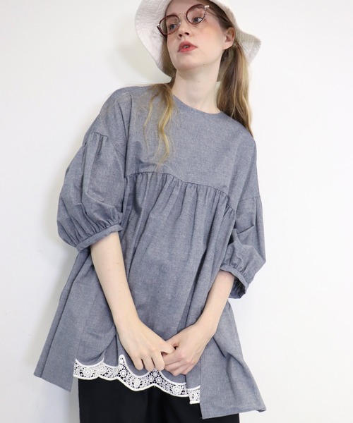 ブラウス シャツ ｗｈｉｔｅ　ａｐｐｌｅ　ｂｌｏｓｓｏｍ 「 ブラウス 」 レディース haupia ブラウス シャツ white apple blossom