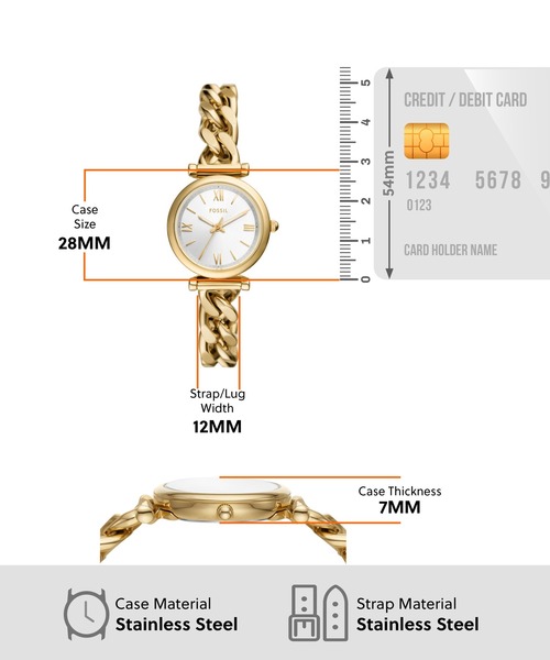 FOSSIL（フォッシル） 腕時計 腕時計 レディース アナログ ステンレス