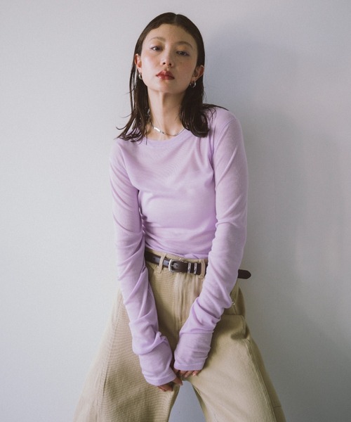 HANNE tシャツ シアーロングスリーブTEE レディース : ZOZOTOWN