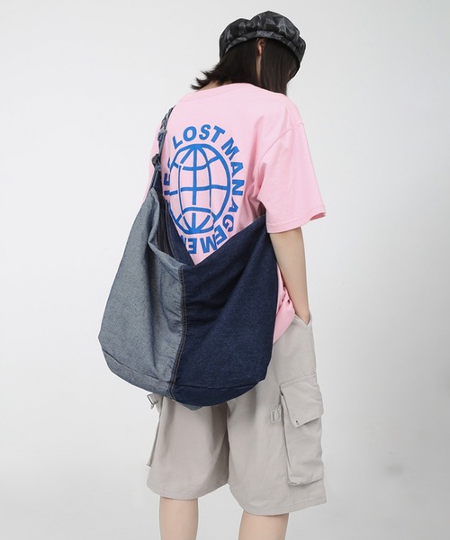 BENDER TOKYO ショルダーバッグ バッグ リメイク風 2トーン