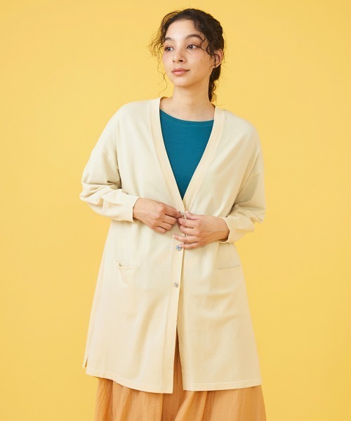 Jocomomola（ホコモモラ） カーディガン ハイツイストコットン