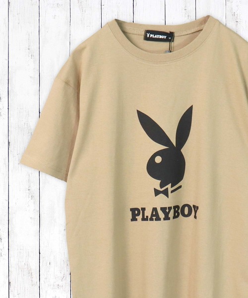 PLAYBOY（プレイボーイ） tシャツ PLAYBOY USAコットン リラックス 