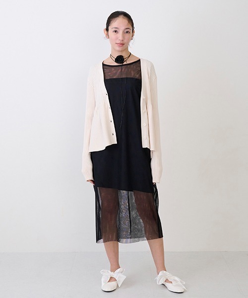 petit main LIEN ワンピース 「LADIES」シアーワンピース・インナー