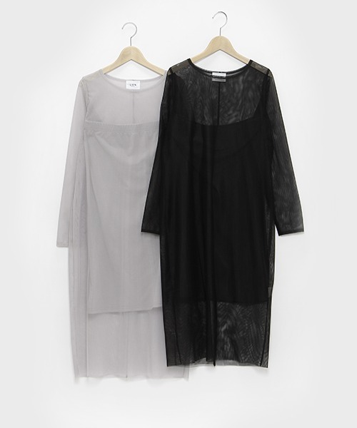 petit main LIEN ワンピース 「LADIES」シアーワンピース・インナー