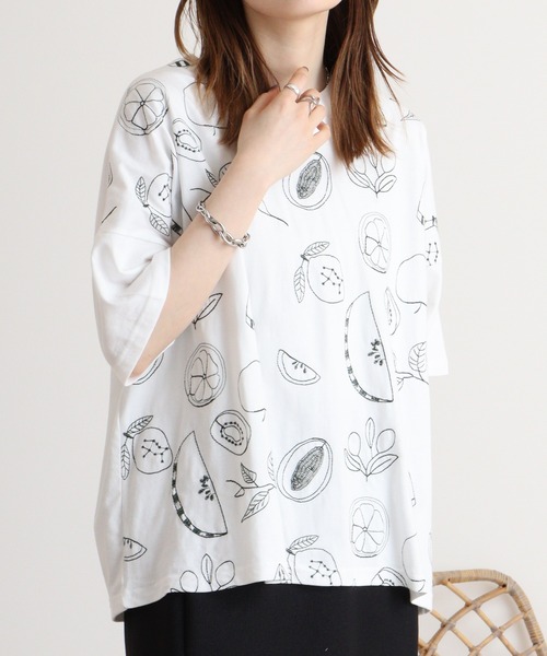 Emago（イマゴ） tシャツ 半袖 フルーツ刺繍T レディース : ZOZOTOWN 