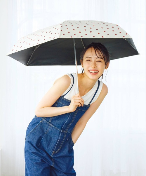 Wpc. 折りたたみ傘 遮光ジャギーハート ミニ 日傘 折りたたみ