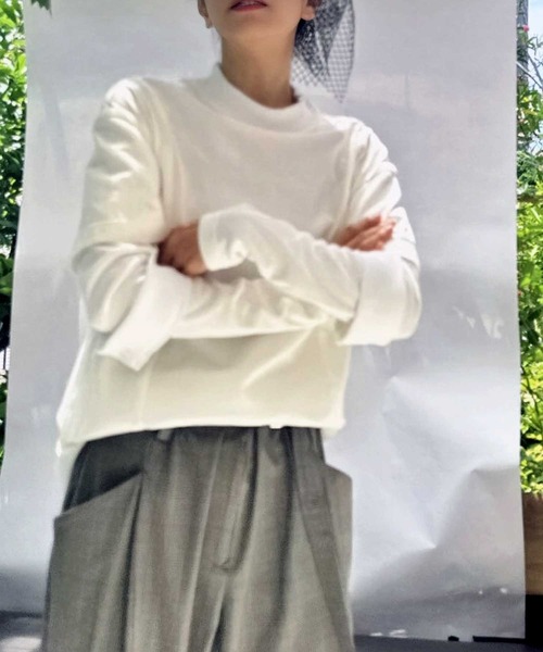 tシャツ ハイネックデザインTEE レディース