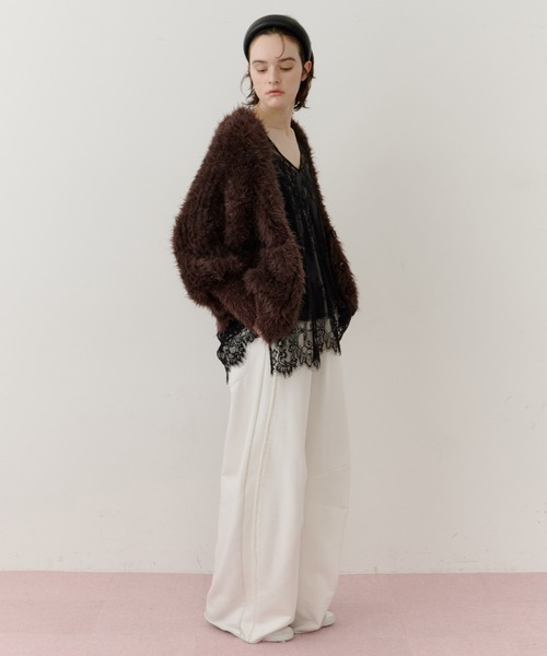 LA BELLE ETUDE(ラベルエチュード) カーディガン フェザーヤーン LA BELLE ETUDE(ラベルエチュード) カーディガン フェザーヤーン