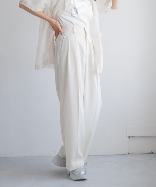 AHM様 LOWRYS FARM（ローリーズファーム） スラックス パンツ ダブルタック