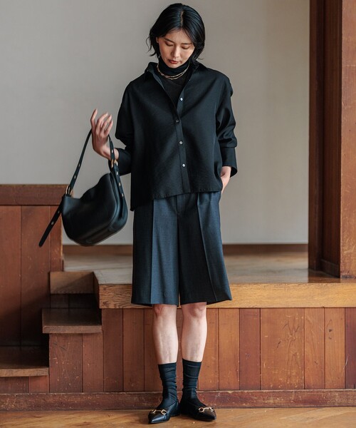 新品⭐︎ 23区L⭐︎ 【CLASSY.掲載/洗える】TWマットクロス ハーフパンツ 23区｜【CLASSY.10月号掲載/洗える】TWマットクロス ハーフ