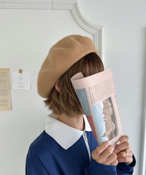 帽子 ベレー帽 「11色展開」ベーシックベレー帽 レディース : ZOZOTOWN