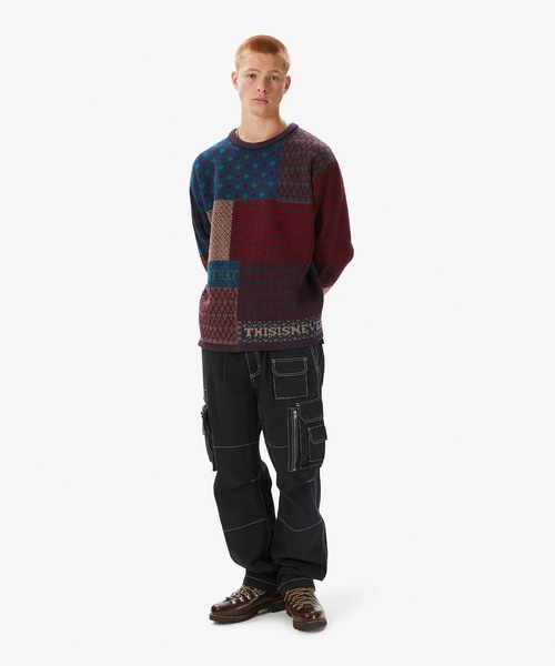thisisneverthat セーター ニット Block Knit L/S Top メンズ