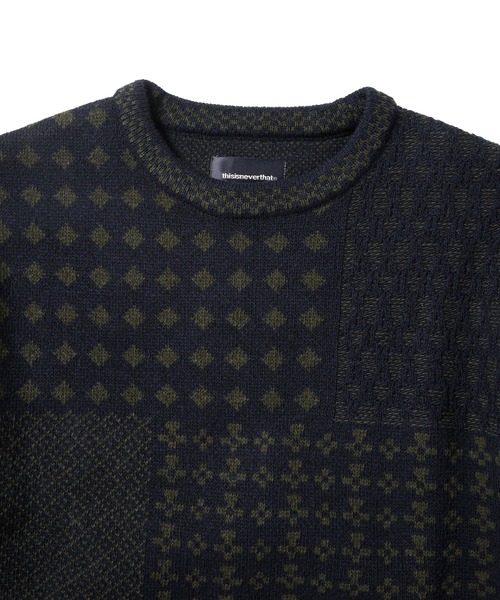 thisisneverthat ニットセーター L thisisneverthat セーター ニット Block Knit L/S Top メンズ