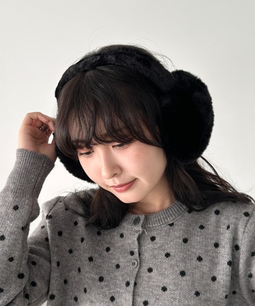 CLEA 耳当て イヤーマフ フェイクファーイヤーマフ レディース