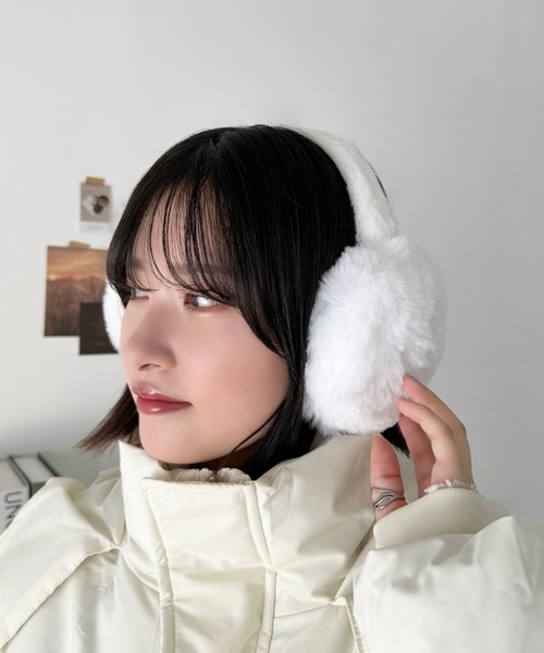CLEA 耳当て イヤーマフ フェイクファーイヤーマフ レディース