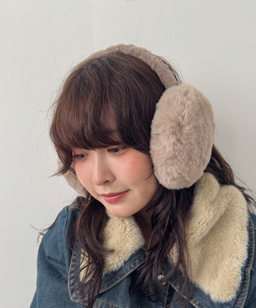 CLEA 耳当て イヤーマフ フェイクファーイヤーマフ レディース