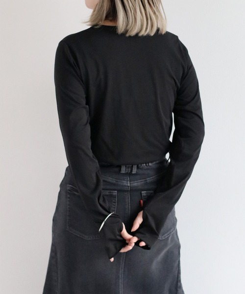 cepo（セポ） tシャツ フィンガーホールロングスリーブTee レディース