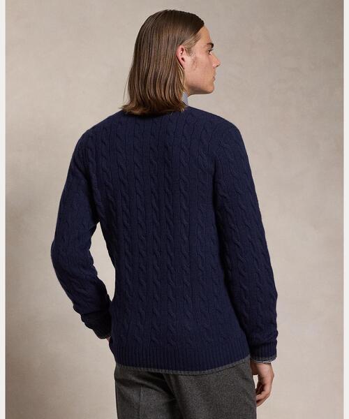 極美品✨現行QR ポロラルフローレン カシミヤ ケーブルニット カーディガン S POLO RALPH LAUREN（ポロ・ラルフローレン） カーディガン ケーブル