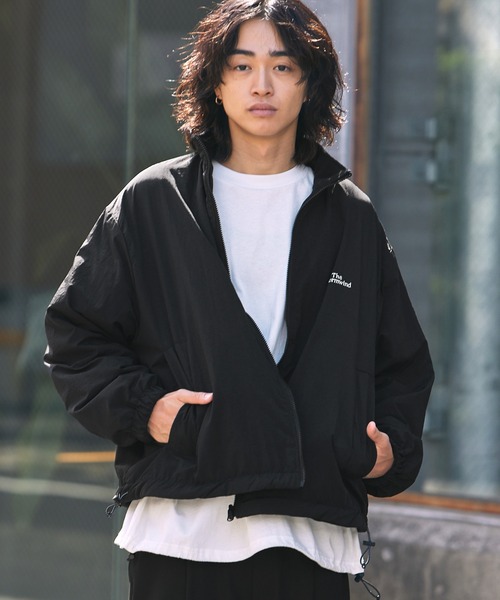 The unormwind コート ジャケット 胸刺繍ロゴ裾ドローコード