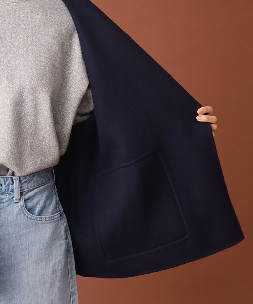 2395Z 美品 ドレステリア オーバーリバーコート ウール 黒 M ミドル丈 2395Z 美品 ドレステリア オーバーリバーコート ウール 黒 M ミドル丈