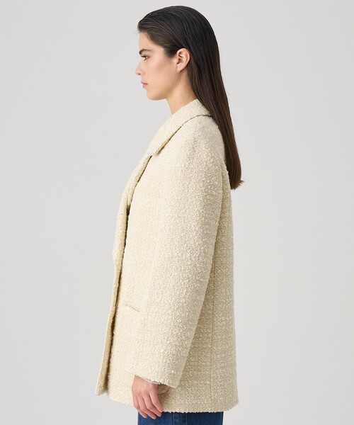 ANAYI（アナイ） コート チェスターコート ラメツイードテーラーダブル