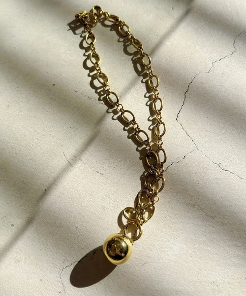 ネックレス 2way ball charm necklace / 2wayボールチャームネックレス レディースの画像
