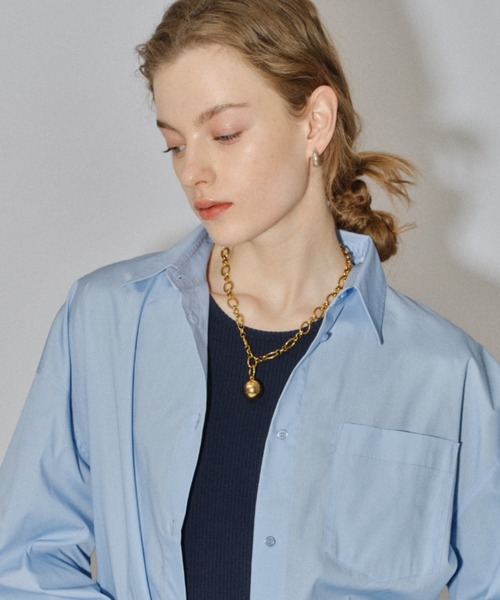 ネックレス 2way ball charm necklace / 2wayボールチャームネックレス レディースの画像