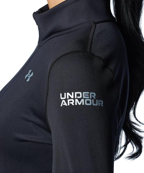 tシャツ UAコールドギア プロ 1/2ジップ ロングスリーブ シャツ（トレーニング/レディース） レディース UNDER ARMOUR tシャツ UAコールドギア プロ 1/2ジップ ロング