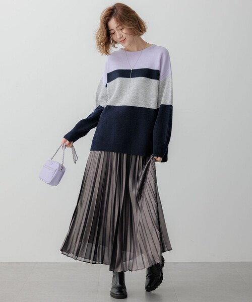 23区 ニット セーター 「Oggi1月号掲載/洗える」ウールカシミヤ