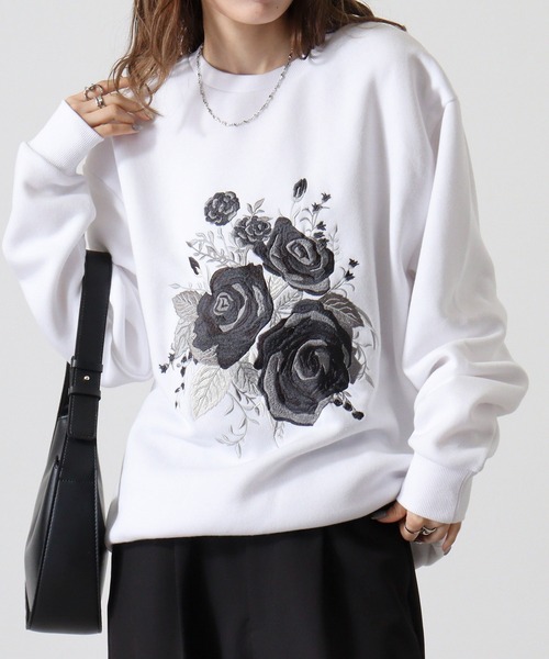 MEYAME 裏起毛スウェットシャツ HAND EMBROIDERY SWEAT – MEYAME