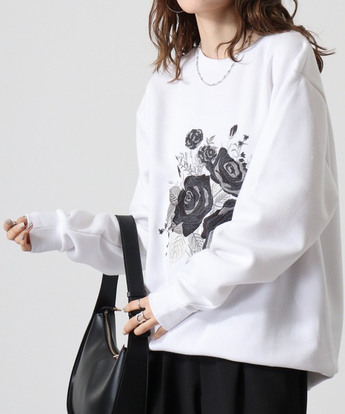 MEYAME 裏起毛スウェットシャツ HAND EMBROIDERY SWEAT – MEYAME