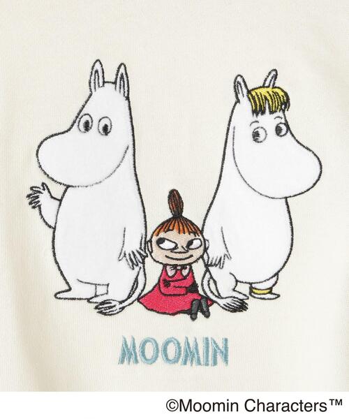 MOOMIN ムーミン MOOMIN（ムーミン） トレーナー 「MOOMIN」袖配色スウェットプル