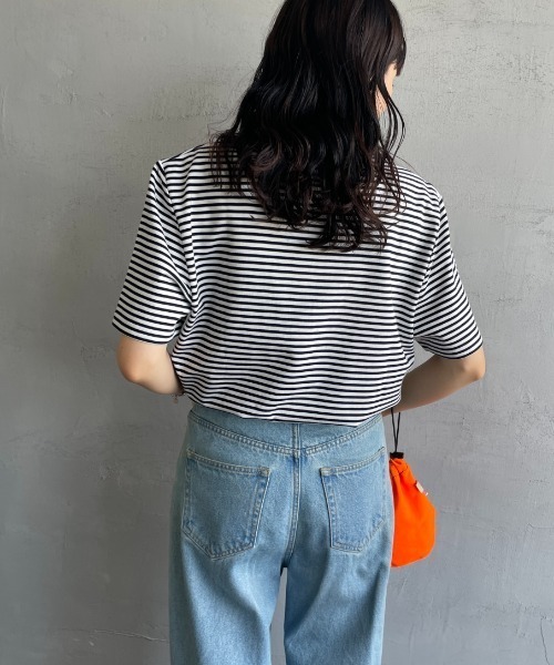 フレッドペリー ファインボーダー ワンポイントロゴ刺繍ショートスリーブTシャツ セール】[FRED PERRY/フレッドペリー] ファインボーダー ワン