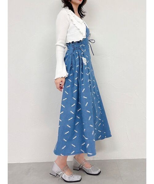 dazzlin（ダズリン） カーディガン フリルメローショートボレロ