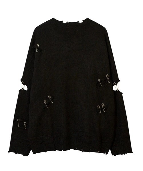 PXG レディースセーター Mサイズ　新品未使用 ラスト1点！ KsG ニット セーター オーバーサイズダメージピンニット レディース