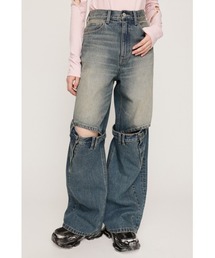 パンツ SLY J/W KNEE DENIM PT-E SLY | J／W KNEE DENIM PT-E (ストレート ) |SHEL'TTER WEBSTORE