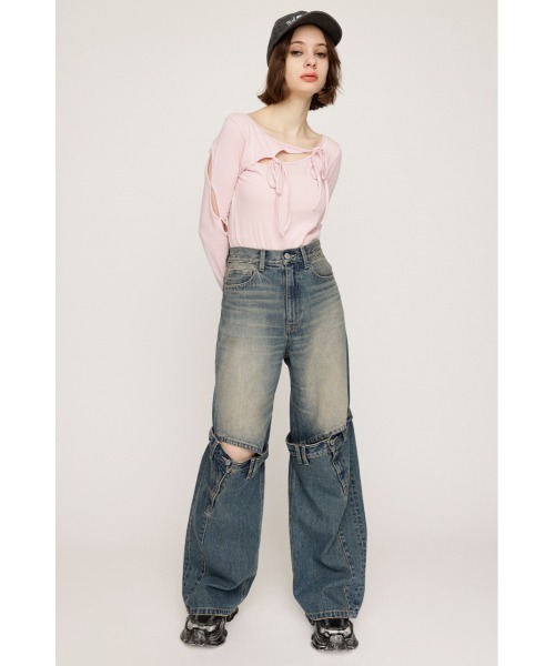 パンツ SLY J/W KNEE DENIM PT-E SLY | J／W KNEE DENIM PT-E (ストレート ) |SHEL'TTER WEBSTORE