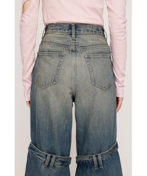 SLY ジーンズ デニム デニムパンツ J/W KNEE DENIM PT ジャスト
