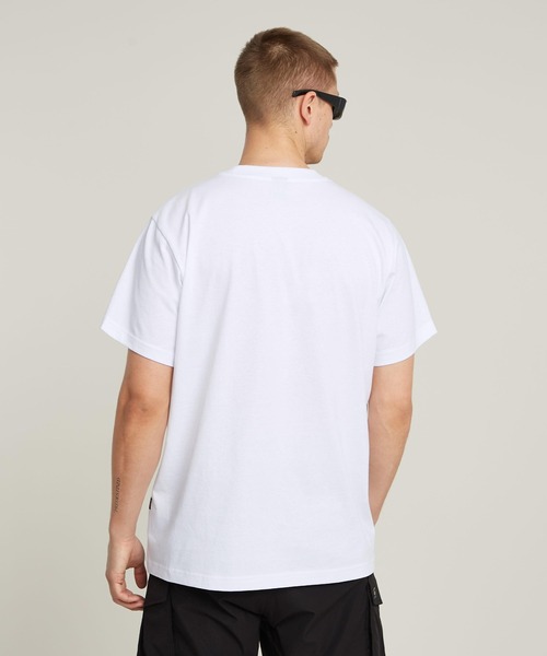 G-STAR RAW tシャツ BURGER BOX RAIN LOOSE T-SHIRT/ボックス